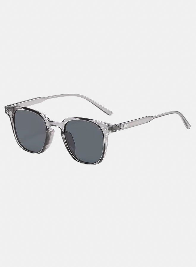 Flare Grey Full Rim Aviator Sunglasses